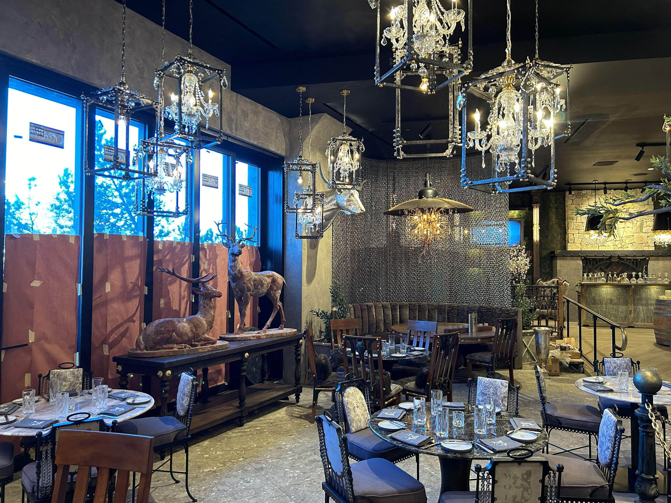 Modern LED lighting installation